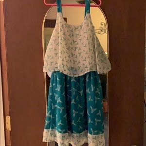 Summer dress with birds